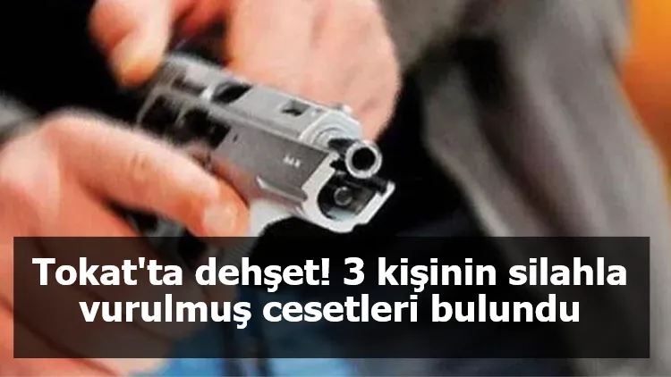 Tokat'ta dehşet! 3 kişinin silahla vurulmuş cesetleri bulundu